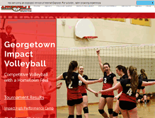 Tablet Screenshot of impactvolleyball.org